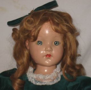 1940s EFFANBEE 27 COMPOSITION LITTLE LADY ANNE SHIRLEY DOLL