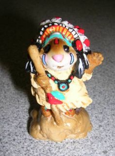 wee forest folk chief geronimouse designed annette petersen piece m 