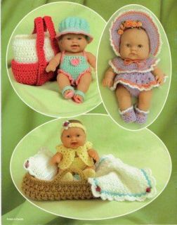   Pattern Sweet Baby Doll Layette Clothing Basket Bag Annie Potter VTNS
