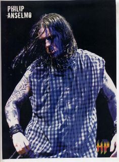 Phil Anselmo Mini Poster Pin Up Page Pantera Double Sided Superjoint 