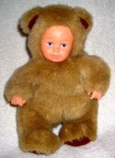 16 Anne Geddes Baby Doll in Plush Brown Bear Outfit
