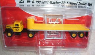 Mini Metals ICX Tractor w Flatbed Trailer HO Scale