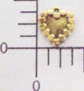 12051 12 PC Antique Gold Victorian Heart Charm Jewelry Finding Sale 