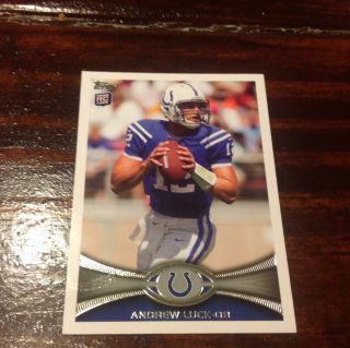 Andrew Luck 2012 Topps Base Rc Variation LOOK  scratch Colts