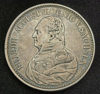 1827 german states frederick augustus i large silver thaler