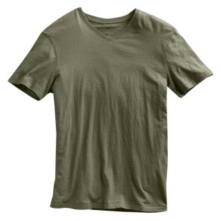 Marc Anthony Guard Green Solid Slubbed V Neck T Shirt Mens L Large New 