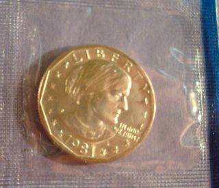 1981 P SUSAN B ANTHONY DOLLAR FROM BU MINT SEALED SET COMBINED 