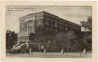 st anthony s hospital hays kansas 1920