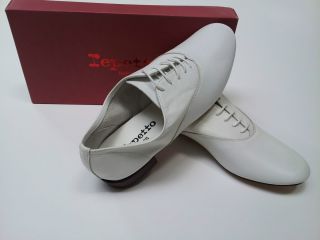 Repetto ZIZI Richelieu white leather shoes US size 6 37 European