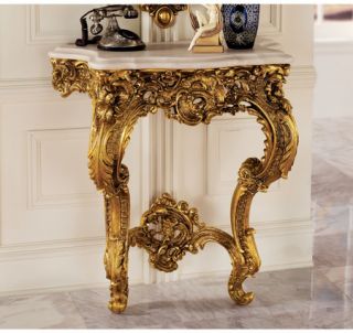   Rococo Style Salon 17th Century Antique Replica Console Table