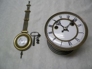 Antique 1800s Gustav Becker Silesa, Key Wind Regulator Wall Clock 