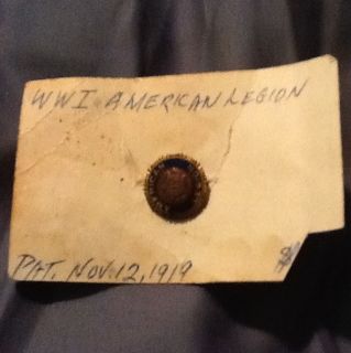 Antique World War I American Legion Button/Lapel Pin + Bonus Lot of 2 