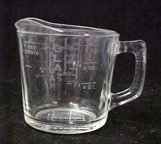   plus fast shipping vintage glasbake measuring cup features cup oz on