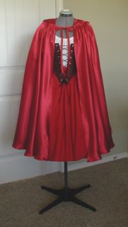 Little Red Riding Hood Adult Halloween Costume Dress   Handmade