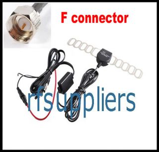 Car TV Digital DVB T FM Antenna Amp Booster F connector NEW Hot