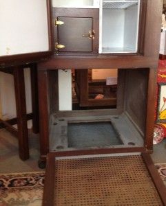 Rare Oak Kelvinator Antique Refrigerator w/ Combination Safe