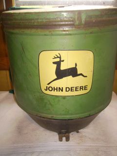 Vintage John Deere Corn Seed Planter Box Big 15 Dia by 15 Hi Nice 
