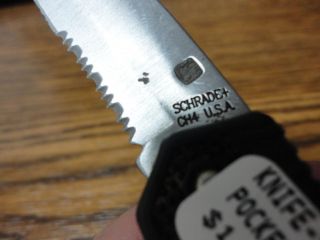 SCHRADE USA Folding Lock Blade Black Pocket Knife