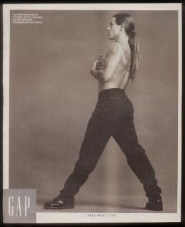 1992 Anthony Kiedis RHCP Photo The Gap Fashion Store Ad