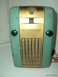 Vintage 1940s Art Deco Westinghouse Refrigerator Radio