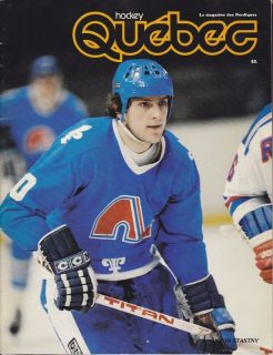 1981 82 Quebec Hockey Magazine Anton Stastny French J