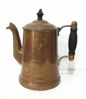 Great Antique Copper Teapot Tea Pot Kettle Rochester Stamping Works 