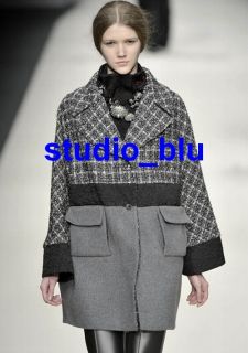 Antonio Marras Grey Wool Metallic Deconstructed Coat M L