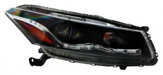 Anzo Black Amber Audi R8 Style Projector Headlights 08 11 Honda Accord 
