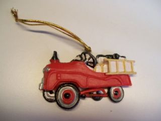 new antique toy christmas ornaments wagon tricycle