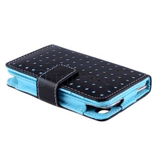  leather wallet case compatible with apple ipod touch 4th generation 