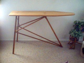 Vintage Antique National Washboard Co Full Size Wooden Ironing Board 