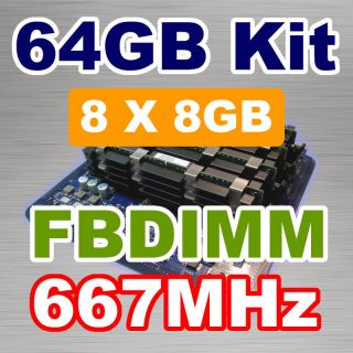    8x8GB DDR2 667MHz ECC FB Memory RAM for Apple Mac Pro 3 0GHz 8 Core