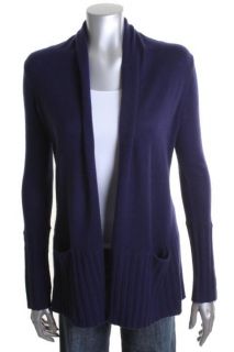 Aqua New Purple Cashmere Long Sleeves Cardigan Sweater XS BHFO