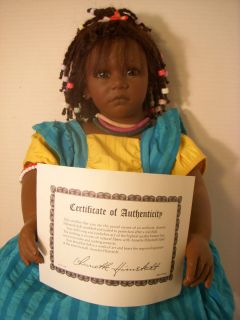 AYOKA doll Signed Annette Himstedt 1989 90 4848 L K Barefoot Children 