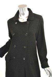 ANNETTE GORTZ Germany Black Wool Knit Dress/Coat/Duster Versatile 