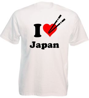 Shirt Neuf I Love Japan Japon Personnalisable Taille s XXL