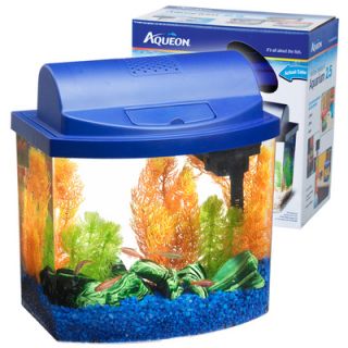 Aqueon Mini Bow Aquarium Kit 2 5 Gallon Blue New