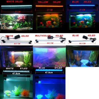 Waterproof Aquarium Fish Tank Submersible Decoration LED Light Lamp 