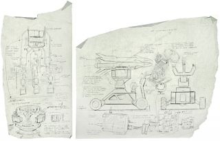Iron Man Schematic Drawings of the Jericho Missile and Arc Reactor