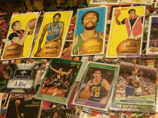 LARGE VINTAGE 1960s 1980s BASKETBALL SPORTS CARD COLLECTION