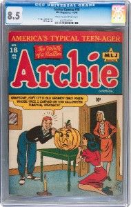 1946 Archie Comics #18 CGC 8.5 HIGHEST Betty Veronica Reggie Jughead 