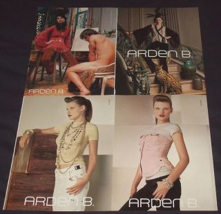 Arden B Lot of RARE Magazine Fashion Ads