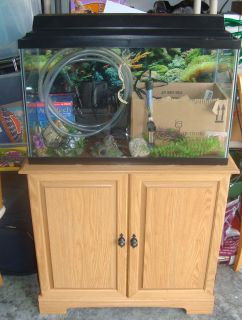 29 Gallon Aquarium Kit with Stand, Filter, Hood, Heater, Light 