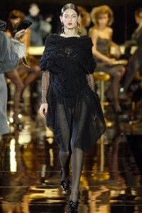 Antonio Berardi Black Lace Long Sleeve Dress 44 $2415