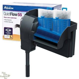 Aqueon Quietflow Aquarium Hang on Back Power Filter 55