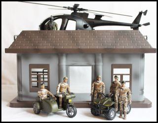 18 POWER TEAM ELITE POWER COMMAND PLAYSET World Peacekeepers Army 