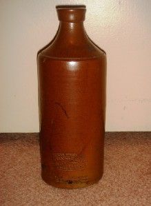 1862 stoneware master ink bottle p j arnold s 32oz