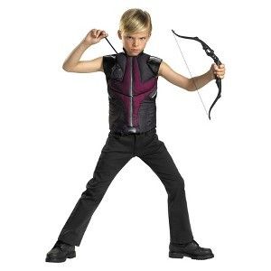   THE AVENGERS HAWKEYE COSTUME MUSCLE TOP SIZE 4 6 BOW ARROWS CHILD BOYS