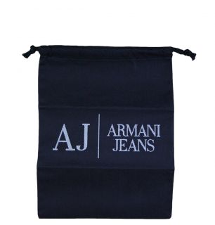Armani Jeans R6518 XW Mens Hi Top Trainers SS12 Navy Blu