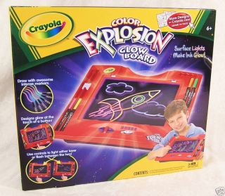 Crayola Color Explosion Lighted Glow Art Board New